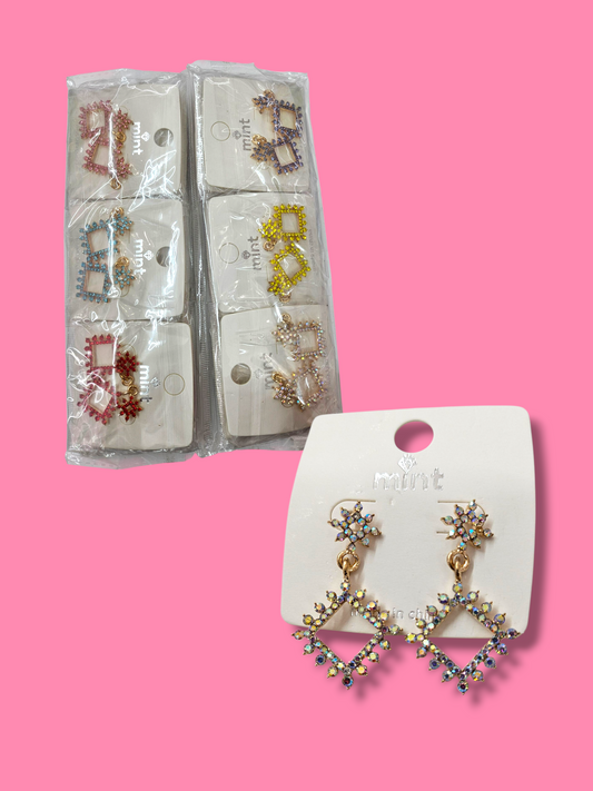 44233 Dozen Crystal earrings