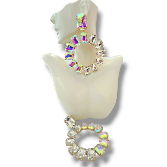 Statement AB earrings Gold