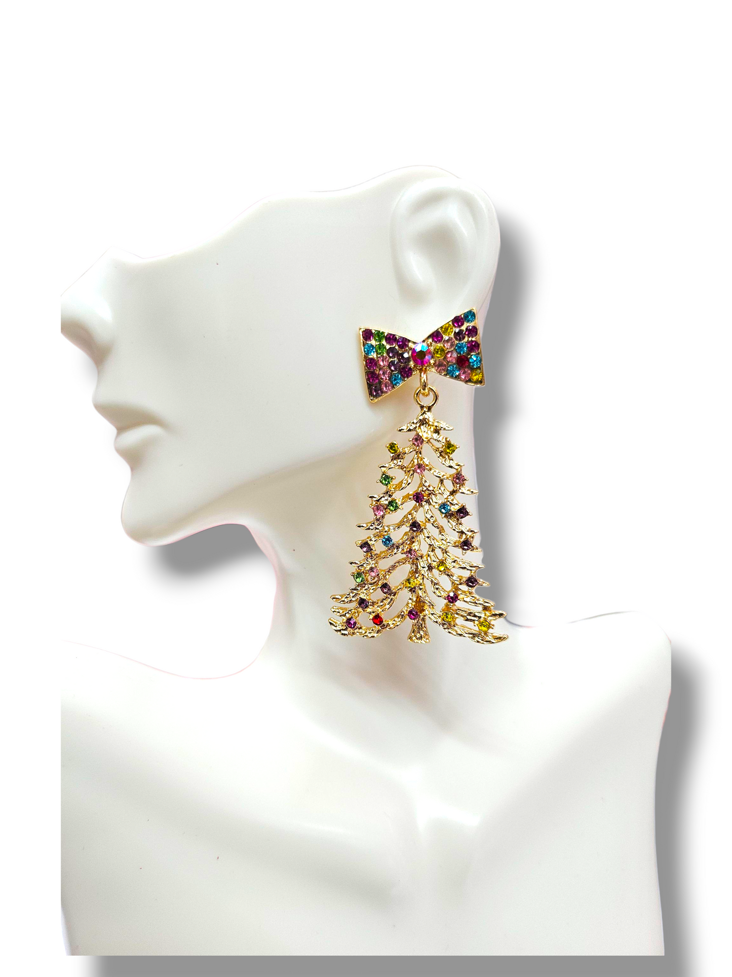 Christmas tree earrings
