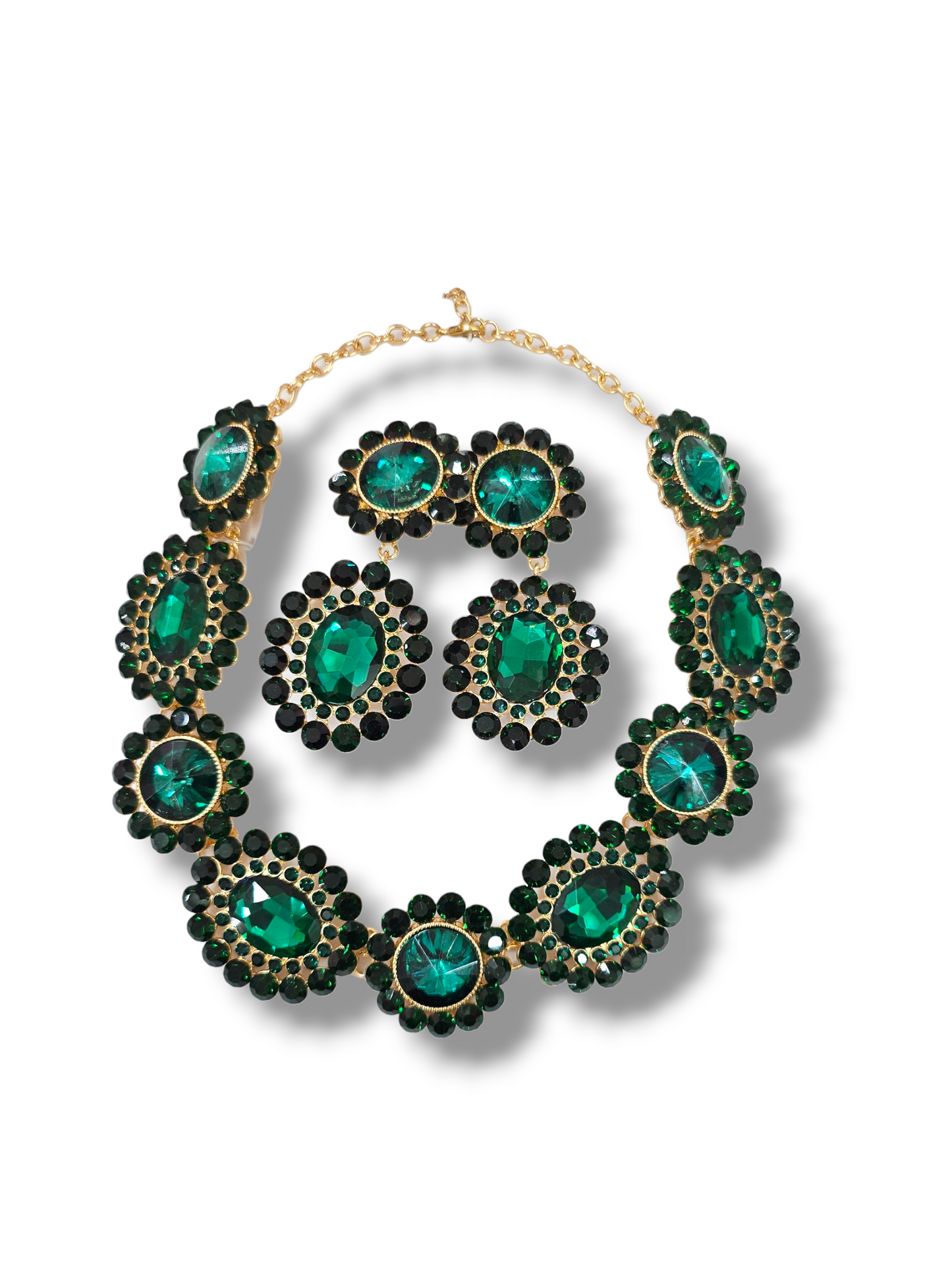 Green Statement necklace