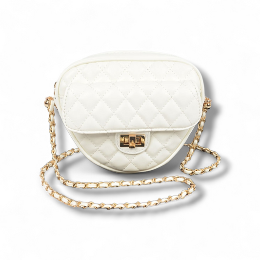 White Heart shape Bag