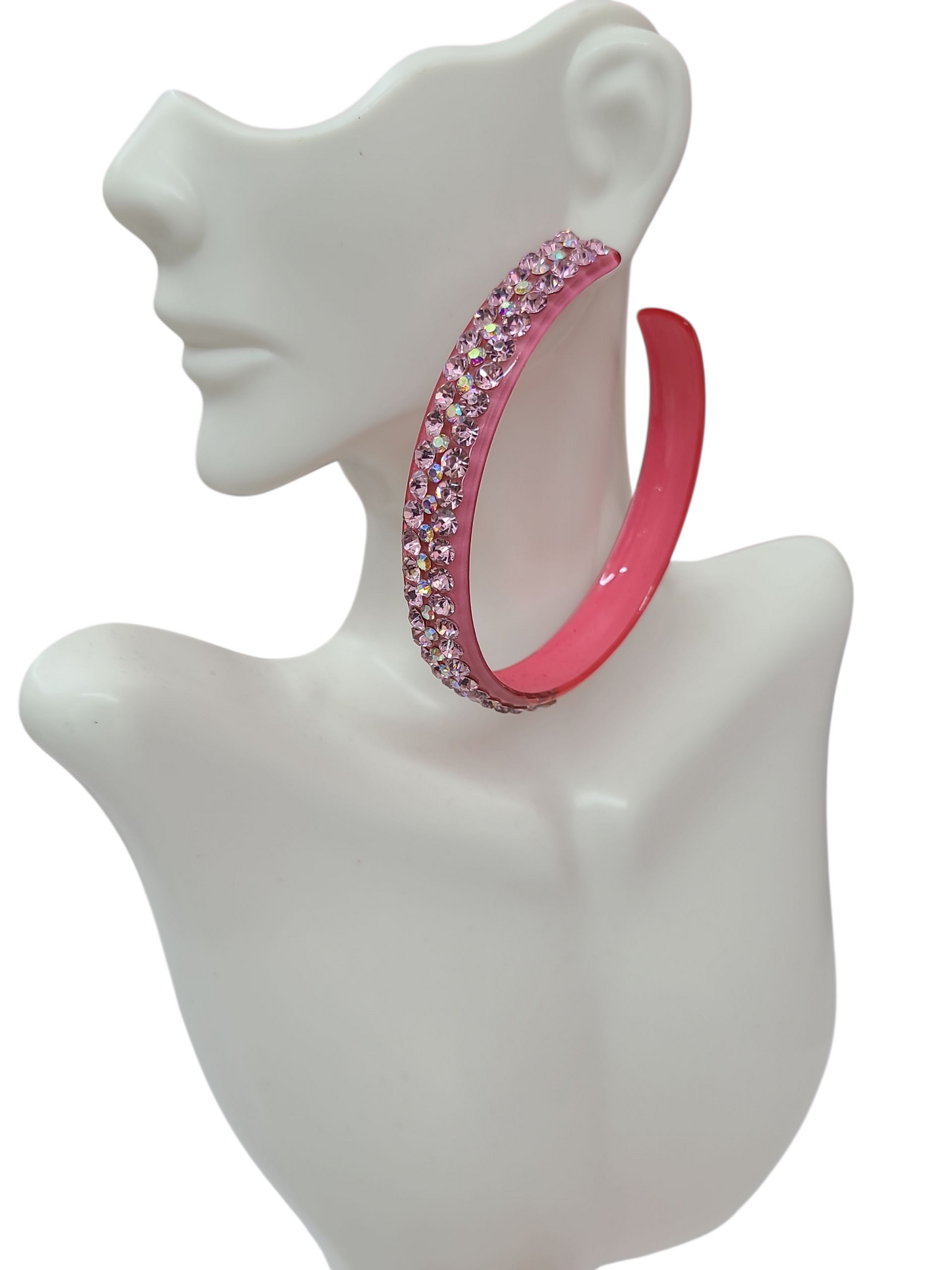 Light pink hoops