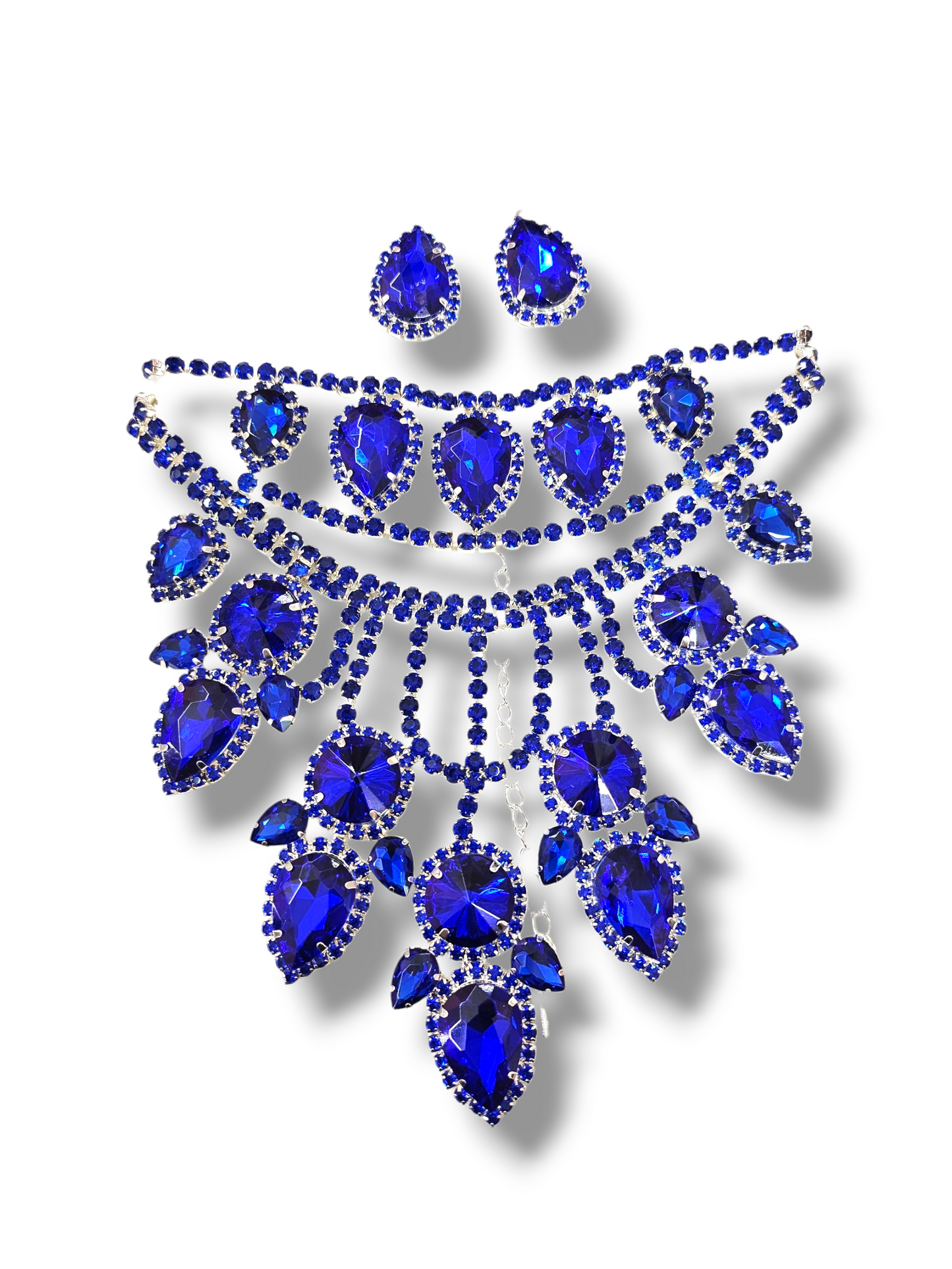 Blue Rhinestone Necklace