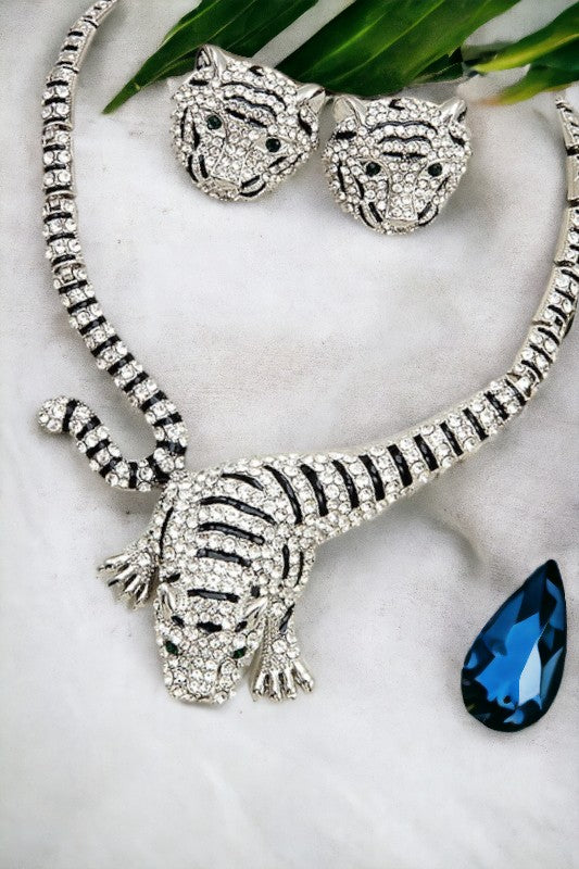 Silver Tiger Necklace
