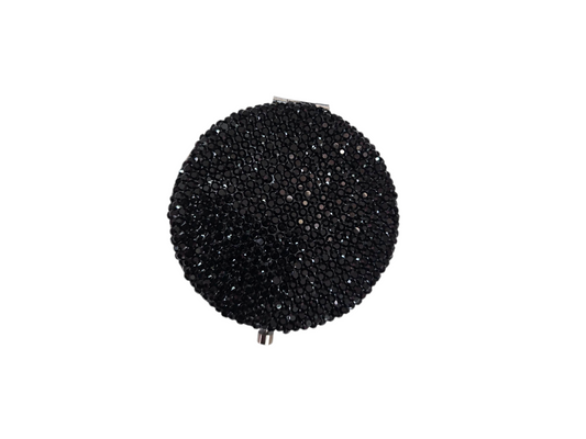 Black Rhinestone pocket mirror