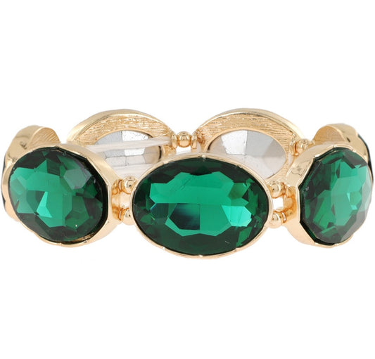Emerald Green Gold Bracelet
