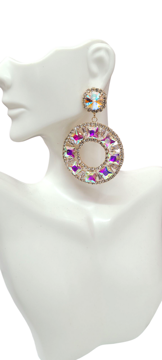Ab cubic Zirconia earrings