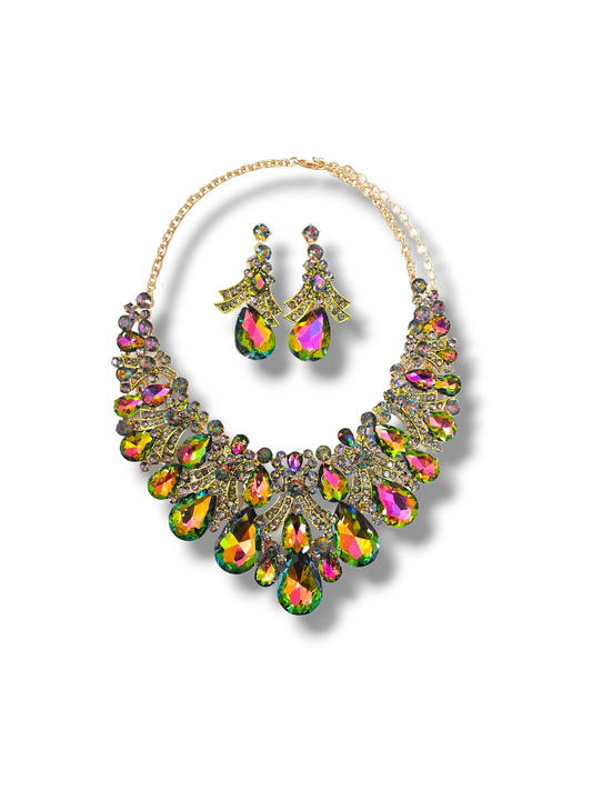 Oil Slick Evening Necklace