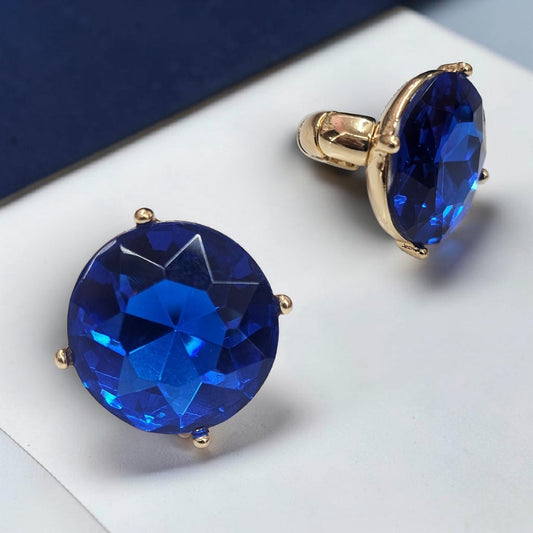 Royal blue round  ring