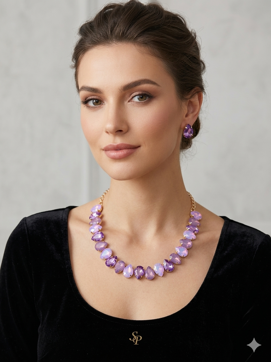 Lavender Opal Necklace
