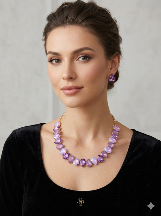 Lavender Opal Necklace