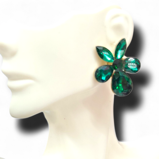 Green earrings
