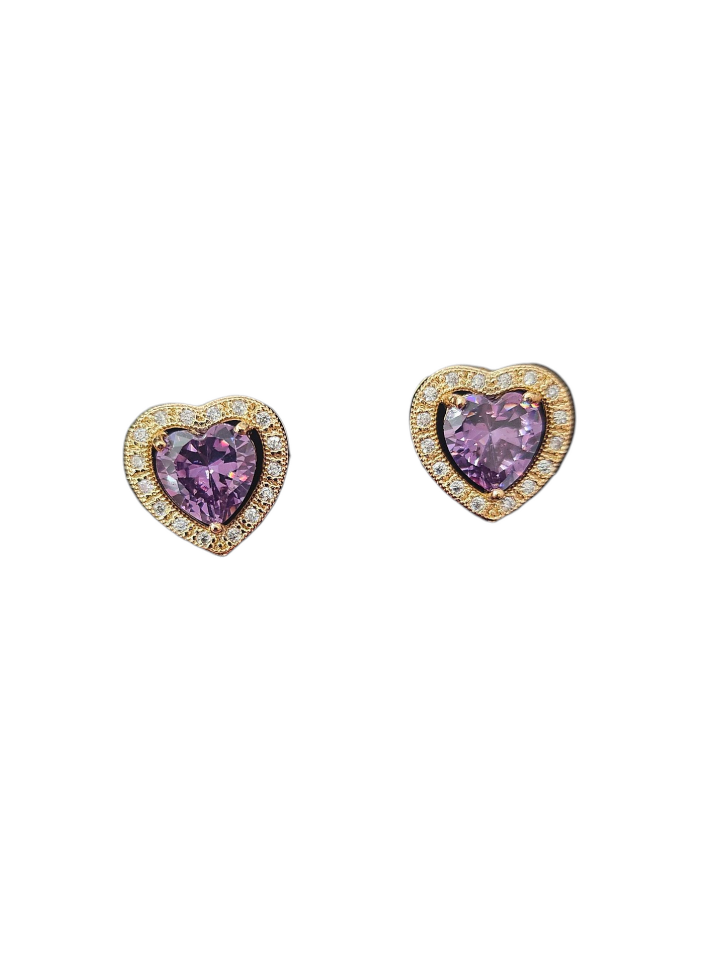 Purple Heart Studs