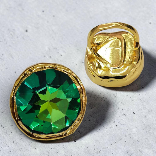 Gold Plated Green Ring
