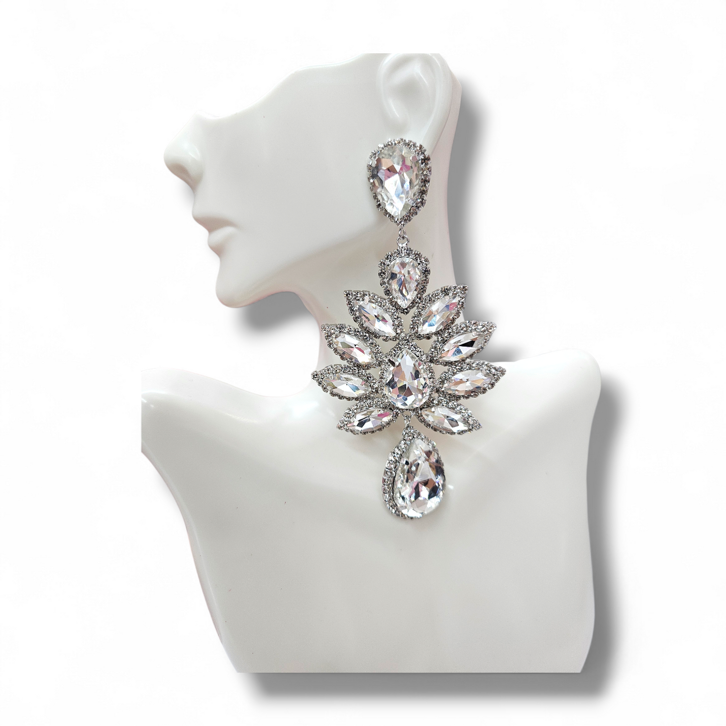 Statement silver earrings
