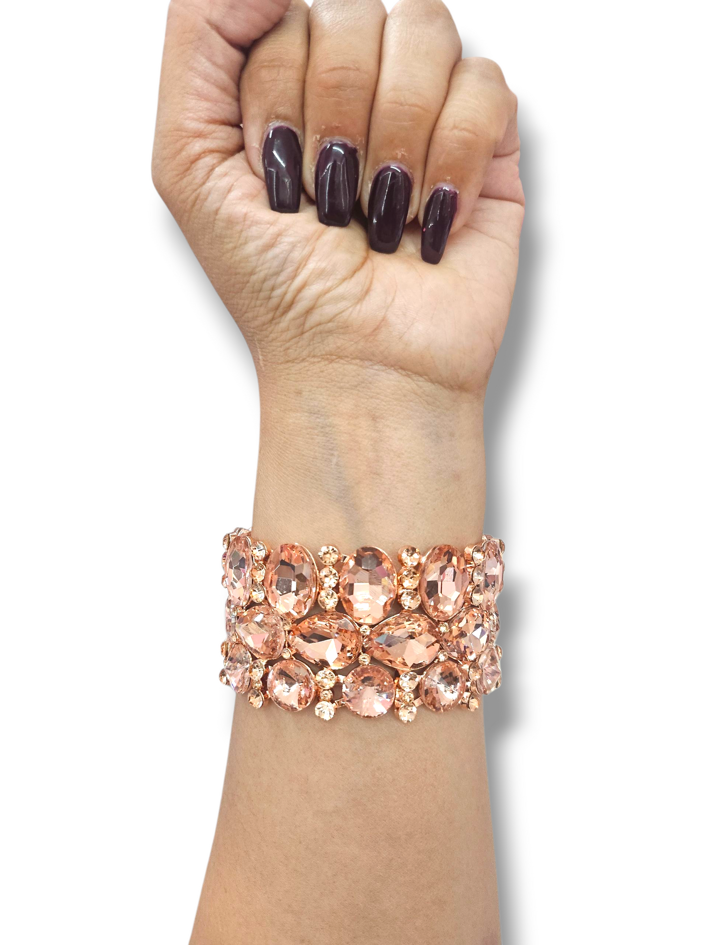 Copper Rhinestone Bracelet