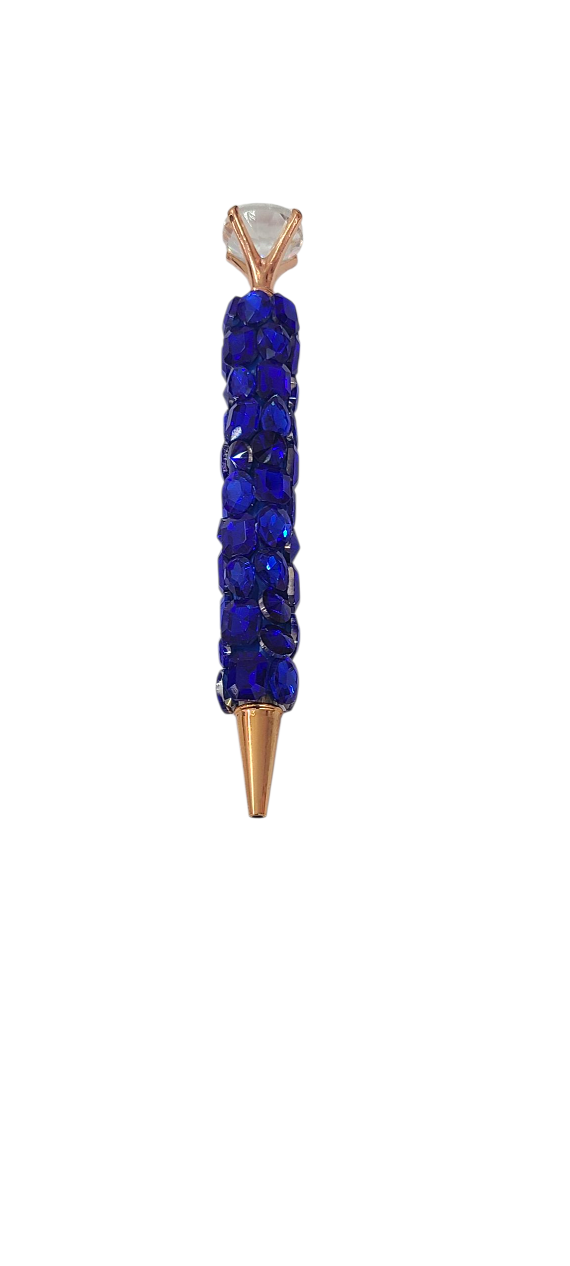 Royal blue rhinestone pen