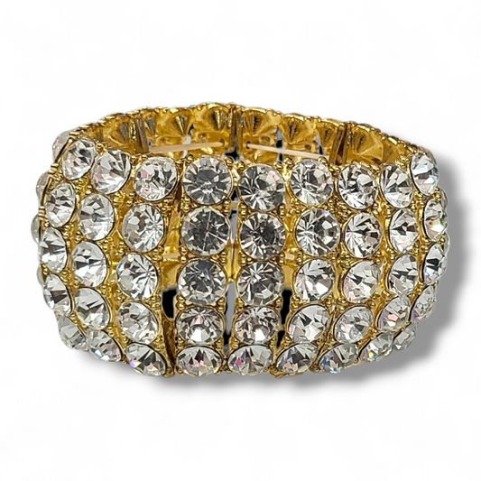Stone gold bracelet