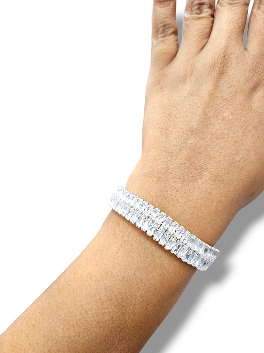 Cubic Zirconia Coil cuff