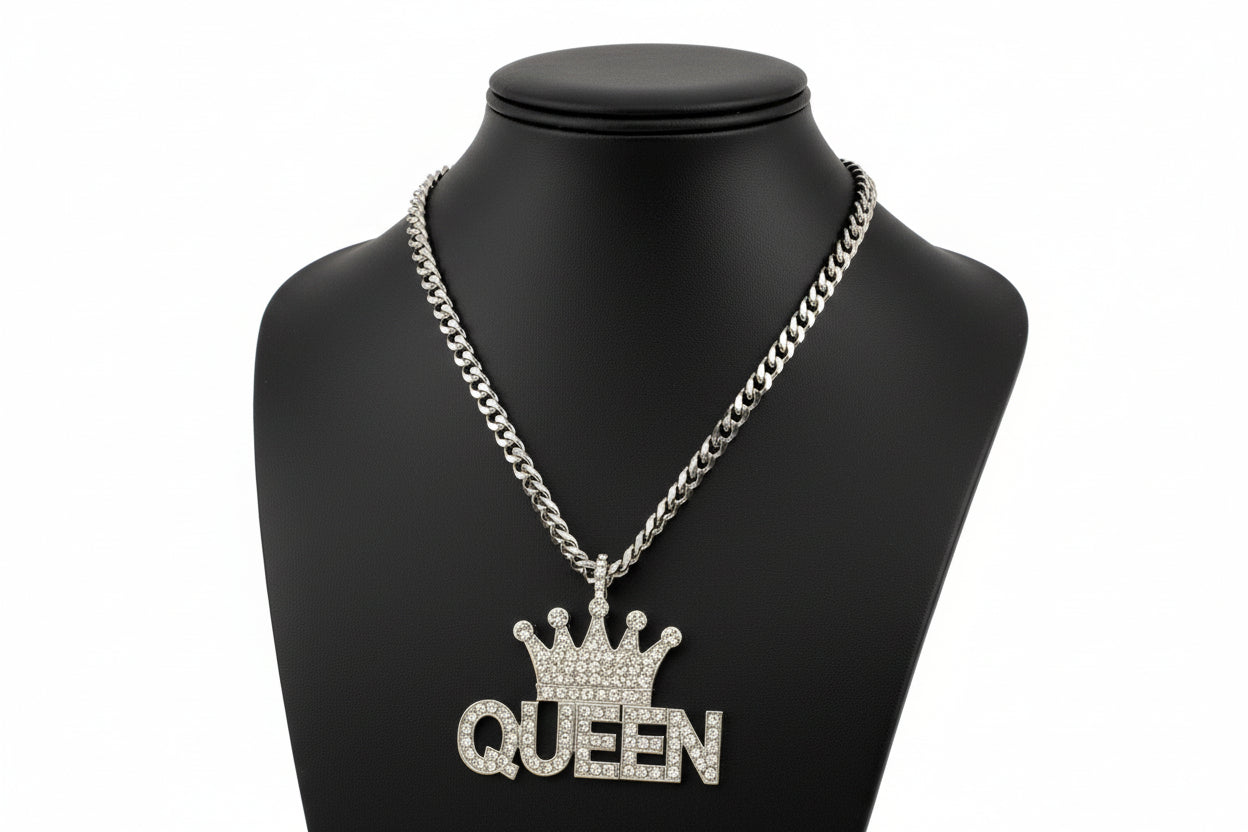Queen Silver Chain Necklace