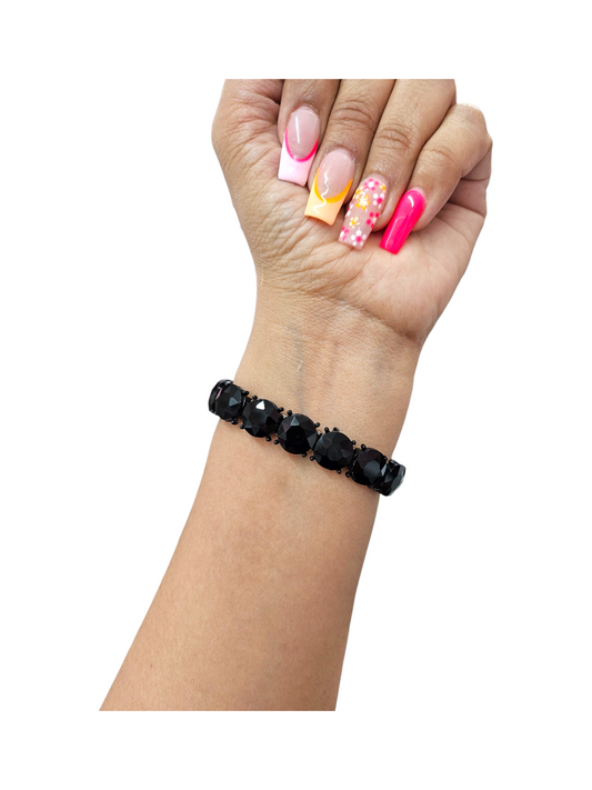 Black Rhinestone Bracelet