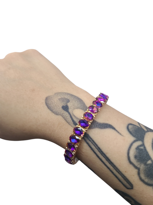 Purple AB Stretch Bracelet