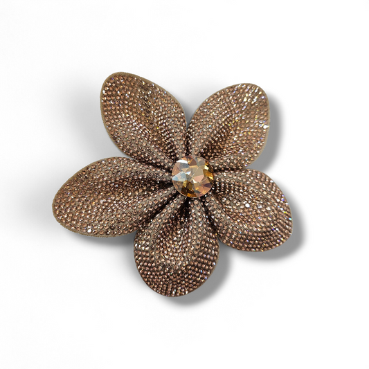 Rosegold flower hair clip/Brooch