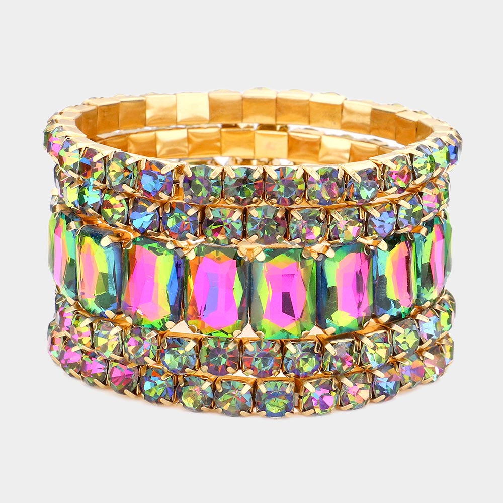 5 layer Oilslick Bracelet