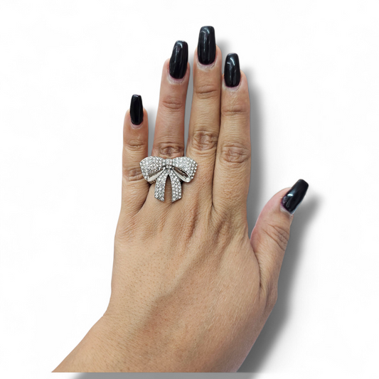 Silver Bow Ring