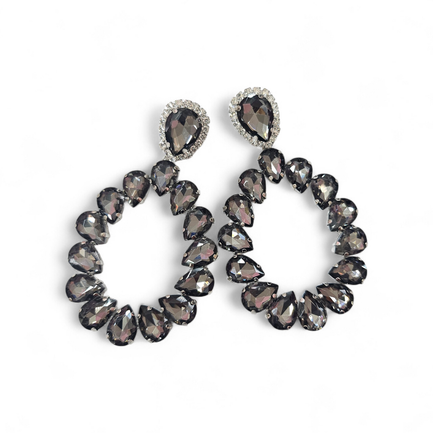 Hematite Post Earrings