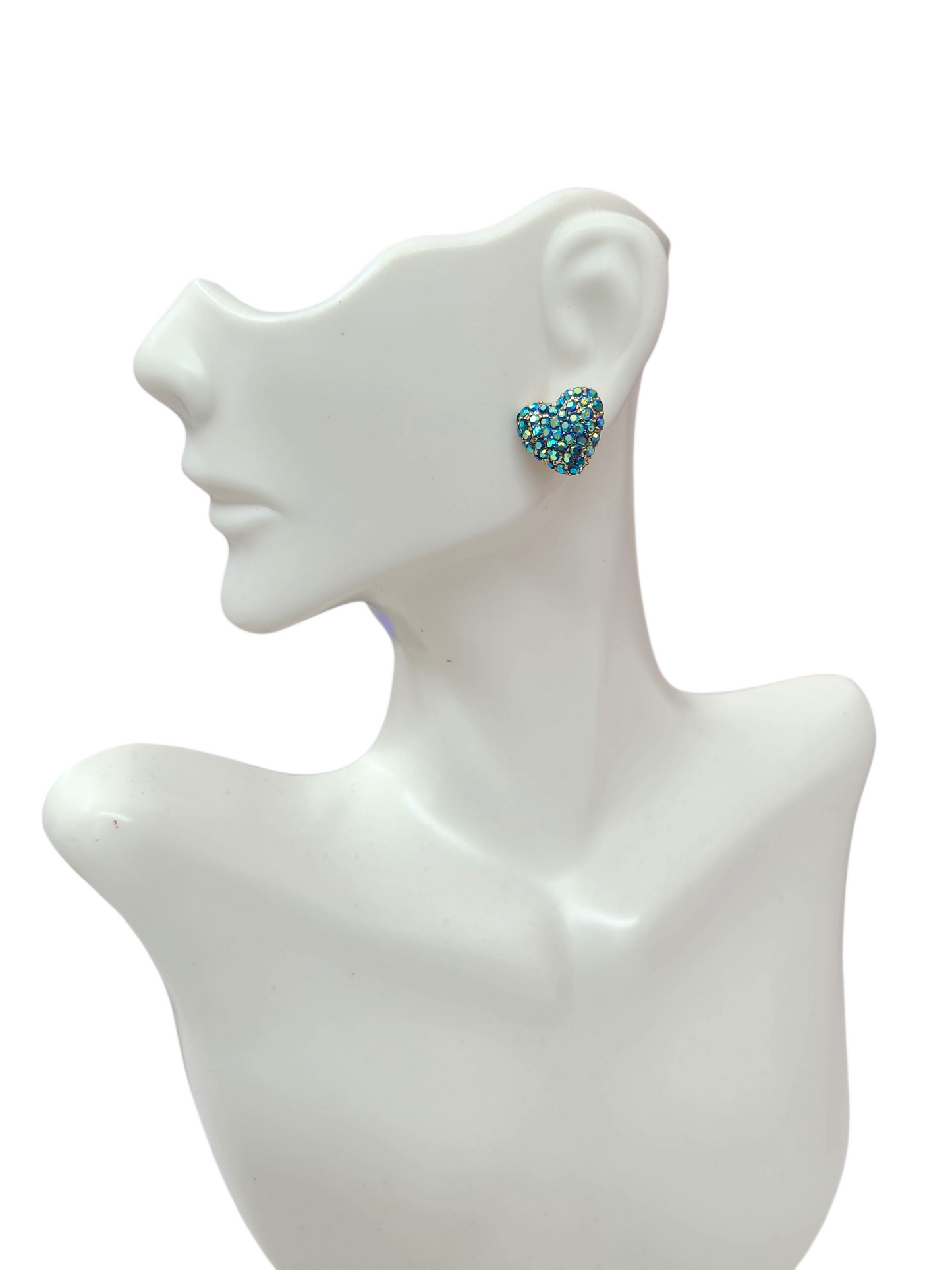 Mermaid ab heart studs