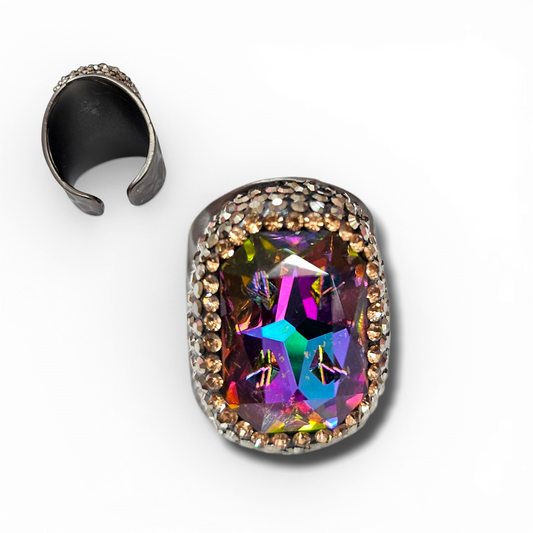 Oilslick ceramic ring