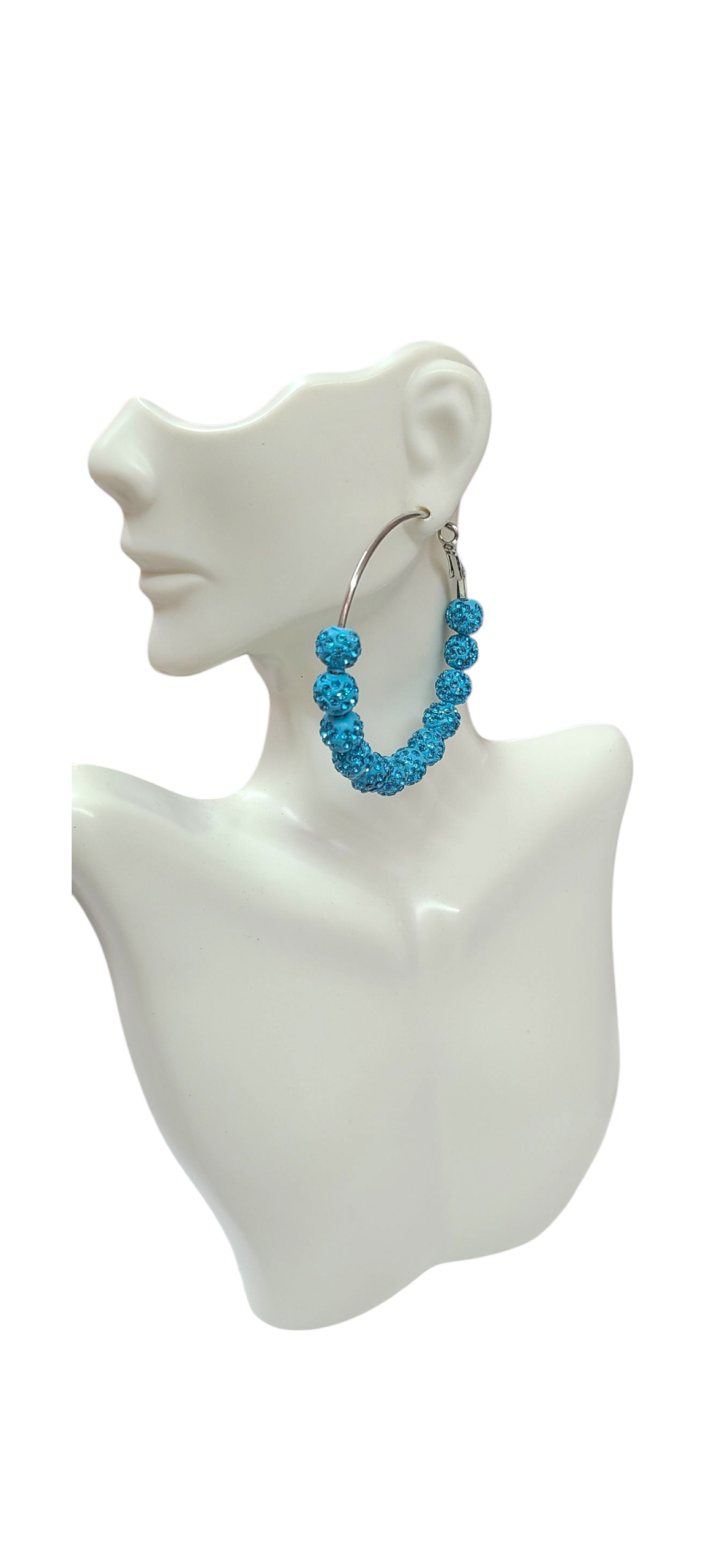 Baby blue hoops
