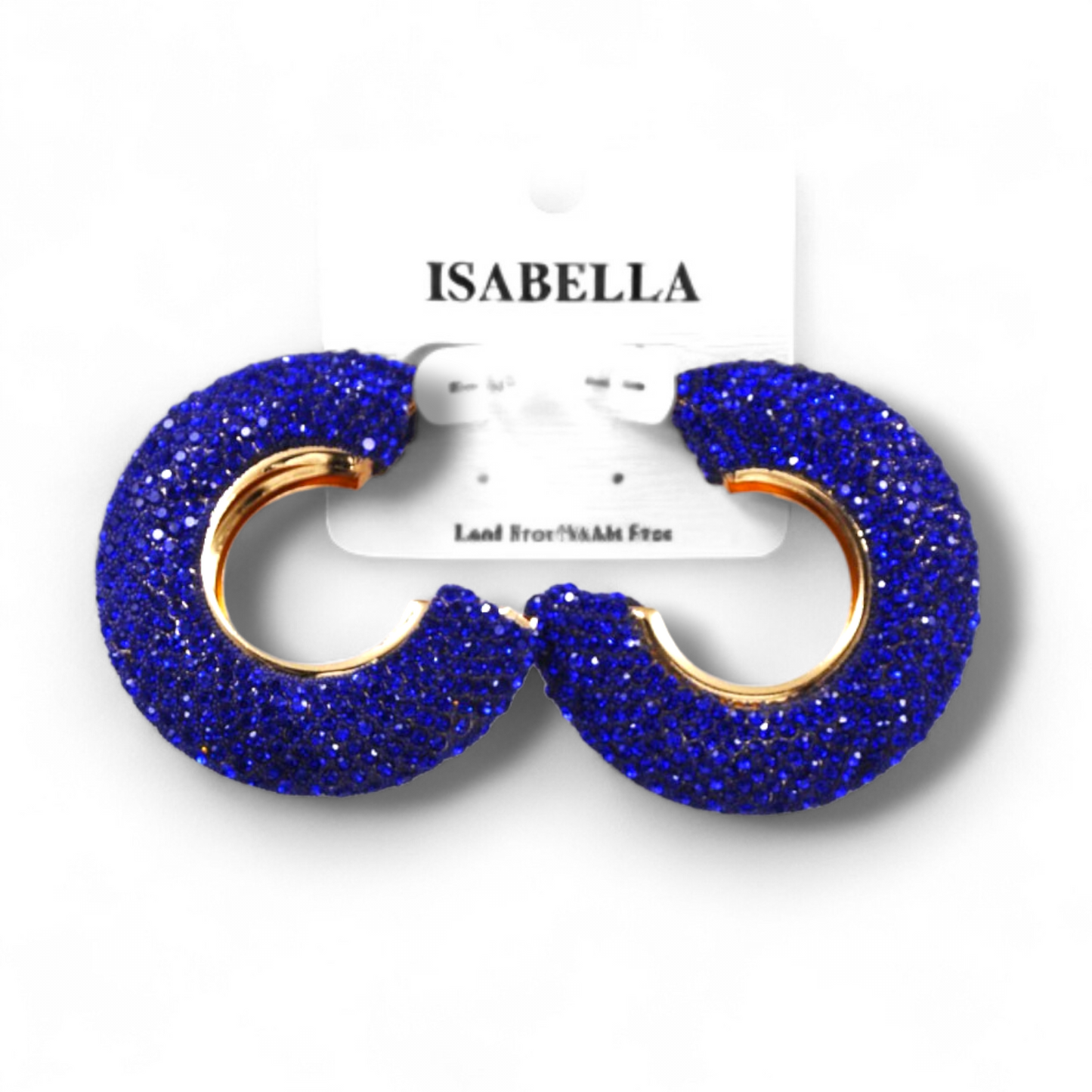Post Rhinestone Hoops