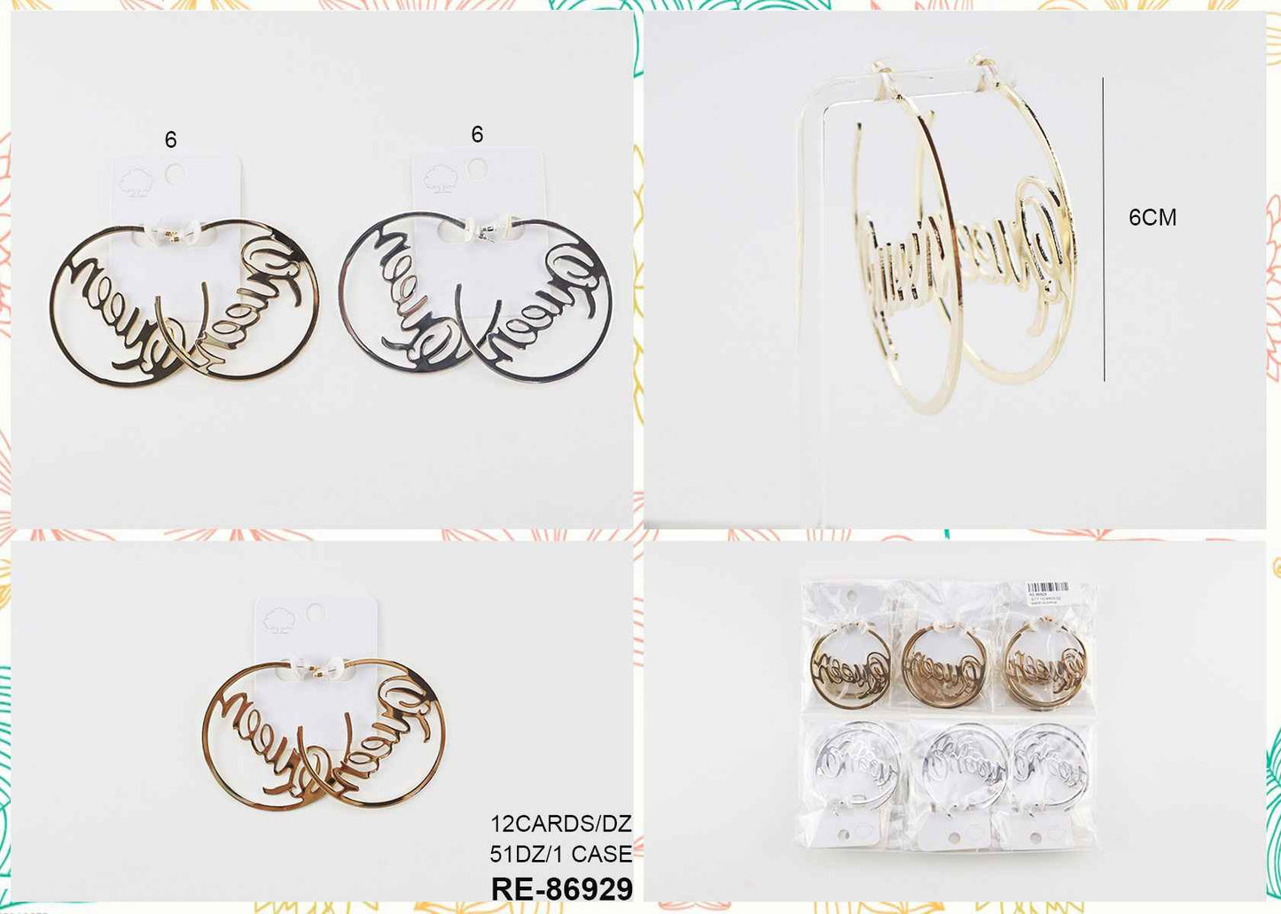 Queen Hoop Earrings