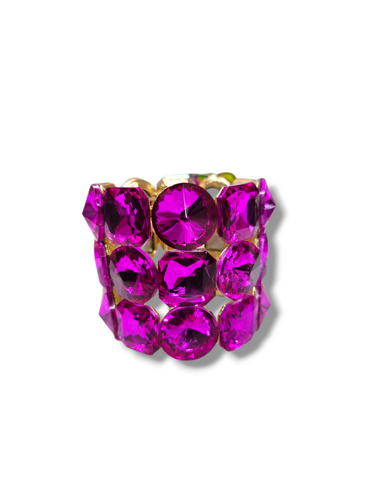 Hot Pink Statement Bracelet