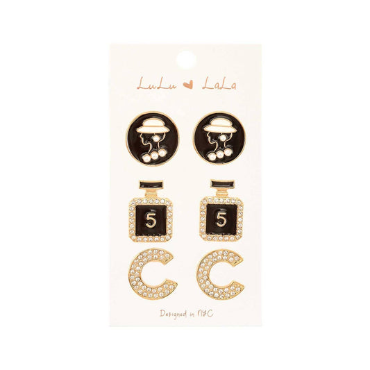 3 piece set earrings