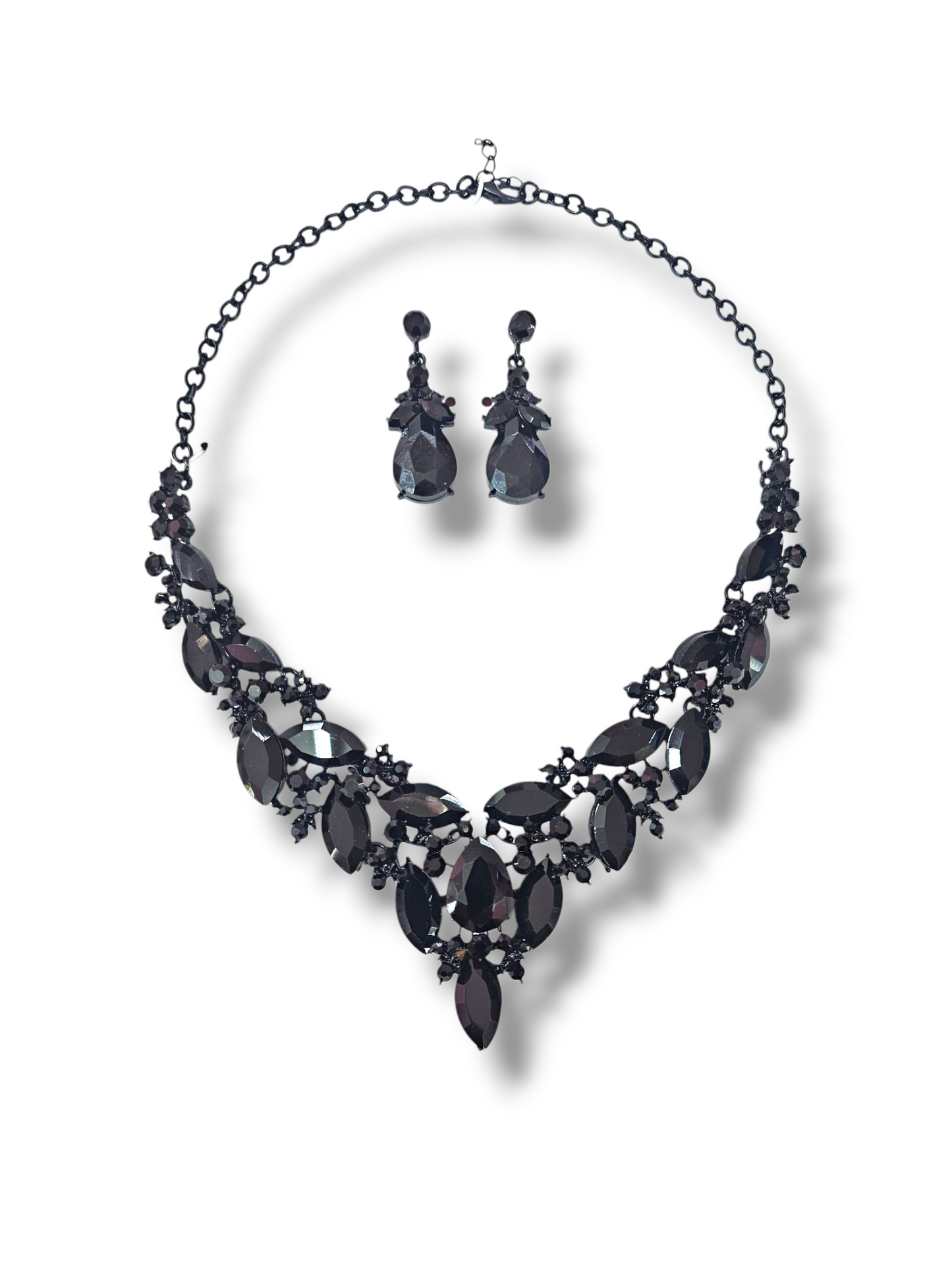 Black Rhinestone Necklace