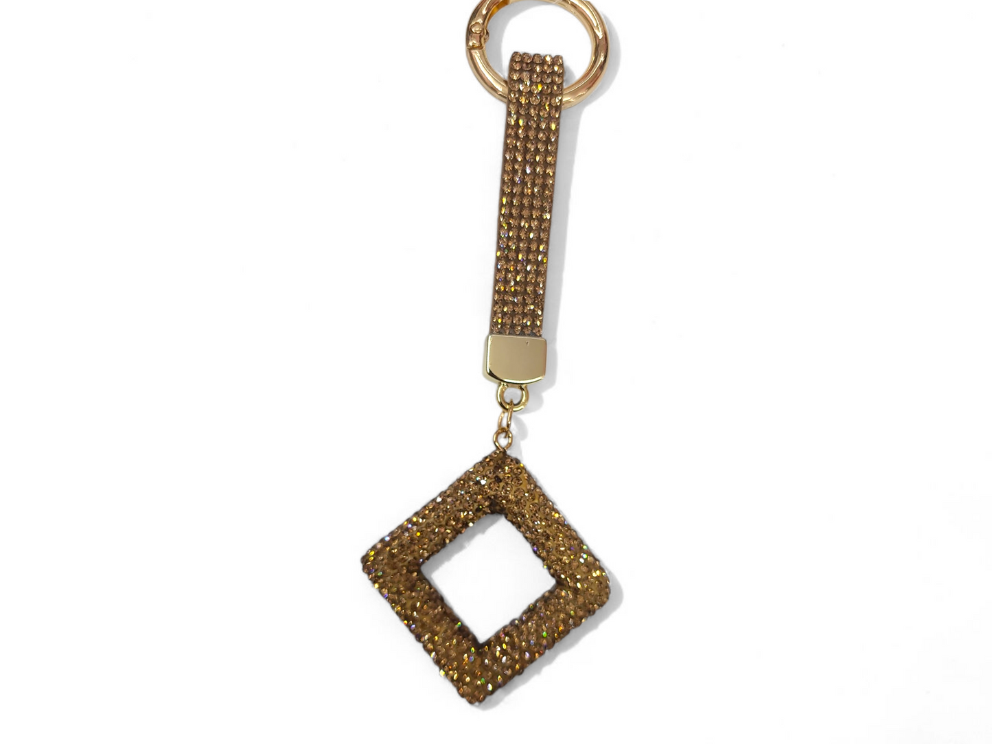Topaz Square Keychain