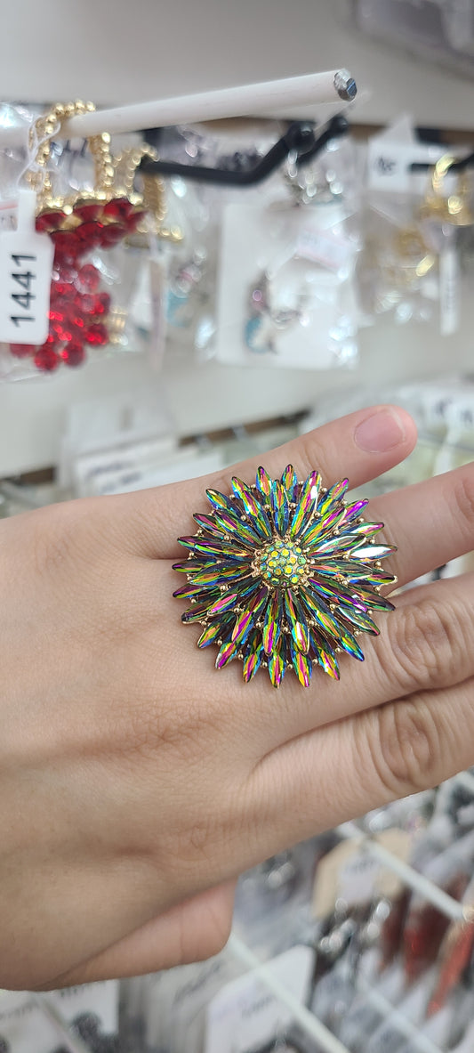 Flare oilslick ring