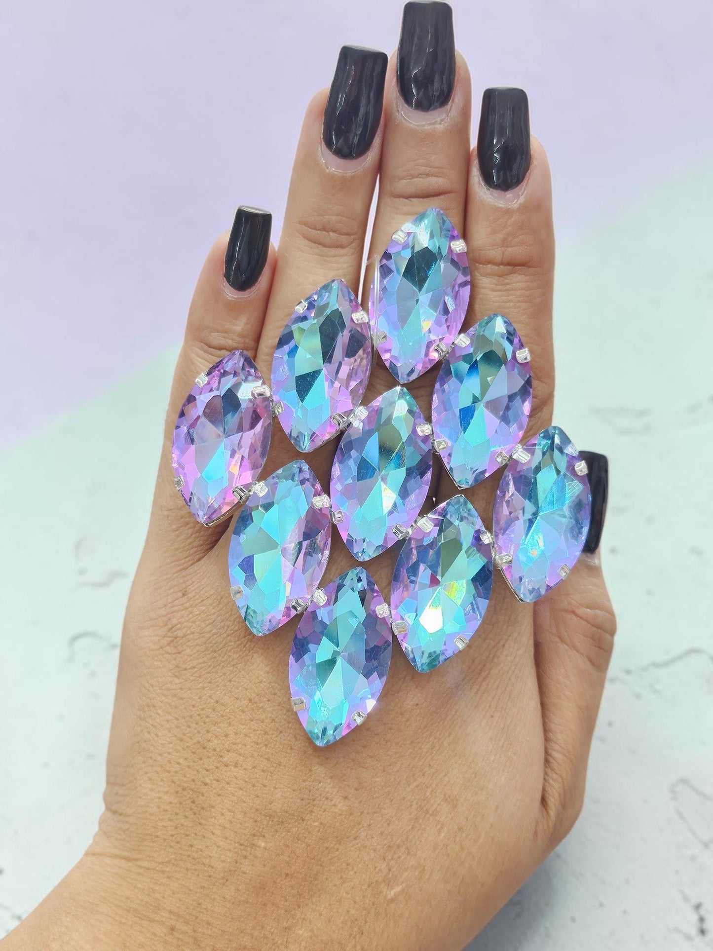Purple Ab statement Ring