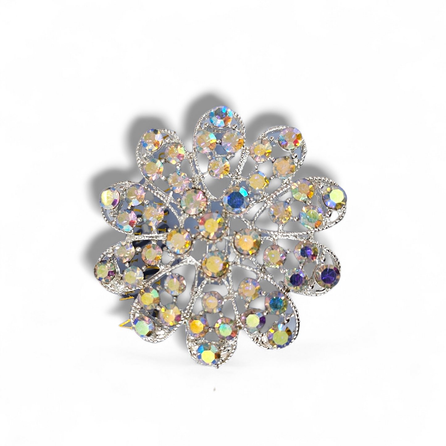 Silver AB hair clip