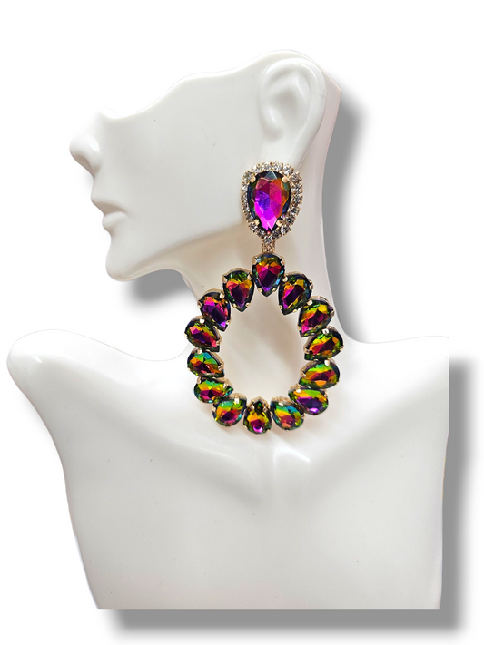 Watermelon teardrop earrings