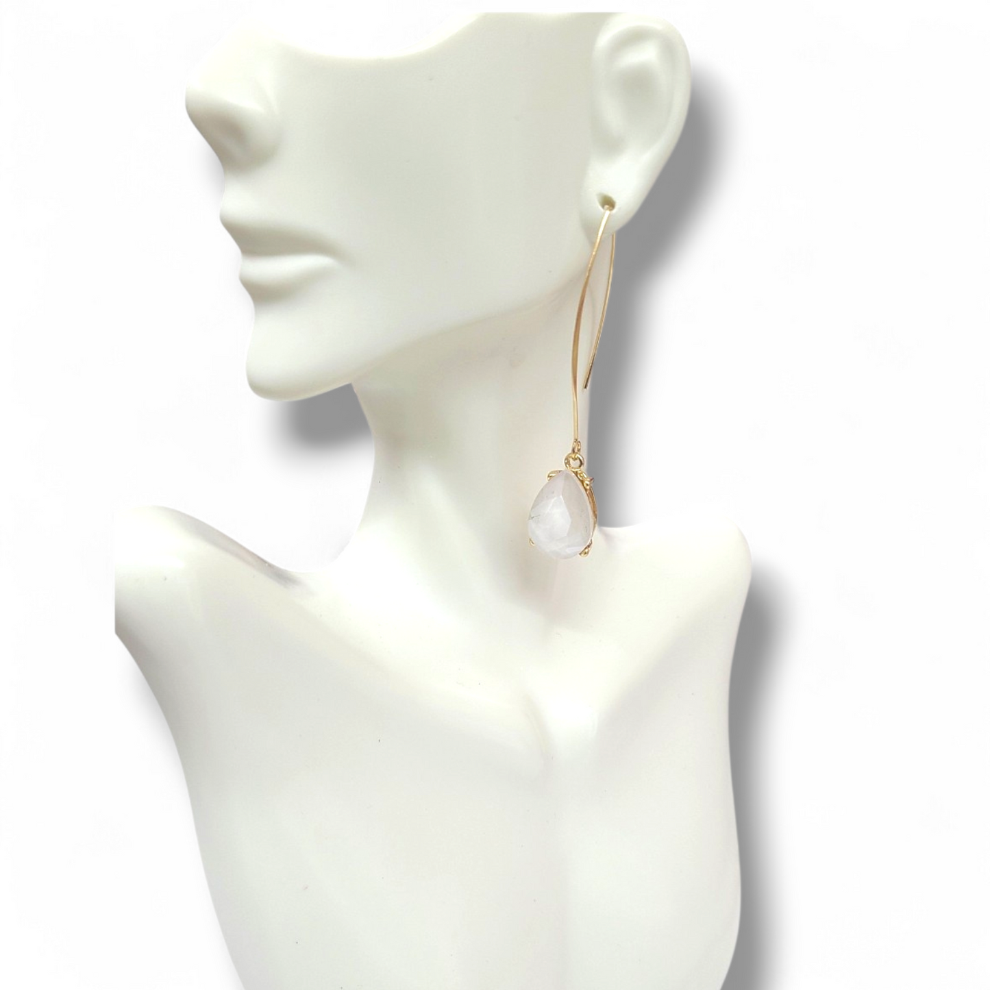 Hanging tear drop earrings
