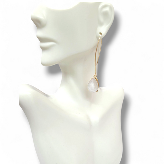 Hanging tear drop earrings
