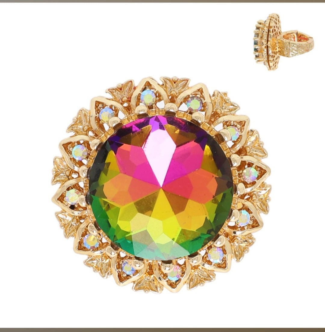 Statement Oilslick Ring