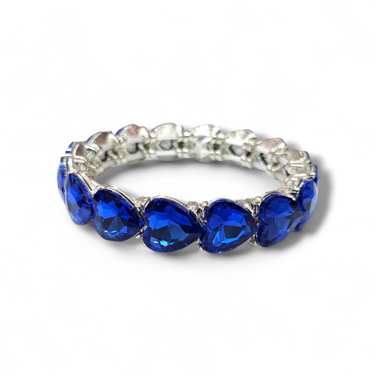 Royal Blue Heart Bracelet