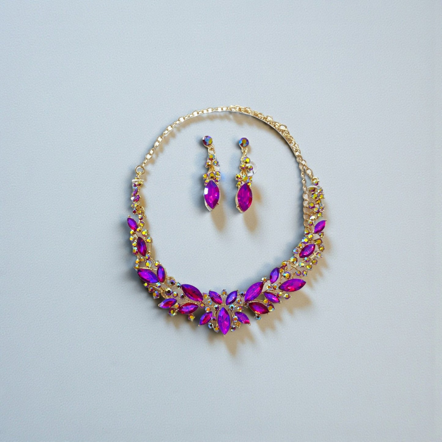 Ab pink necklace