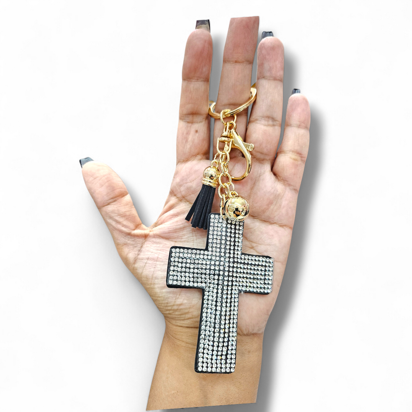 Silver cross Keychain