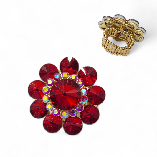 Red Flower ring
